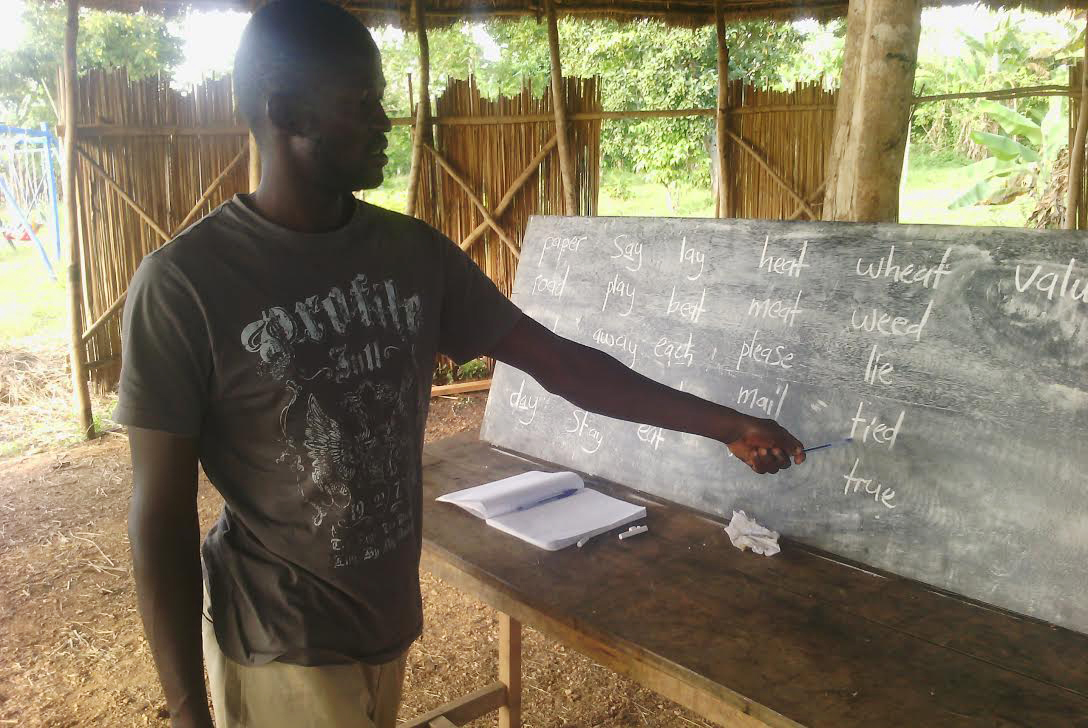 Tom compiles a list of English words he has learned to write, spell, speak and utilize effectively. EA team members have testified to the quick progress these men have made because of the L.I.T.E. program. 
