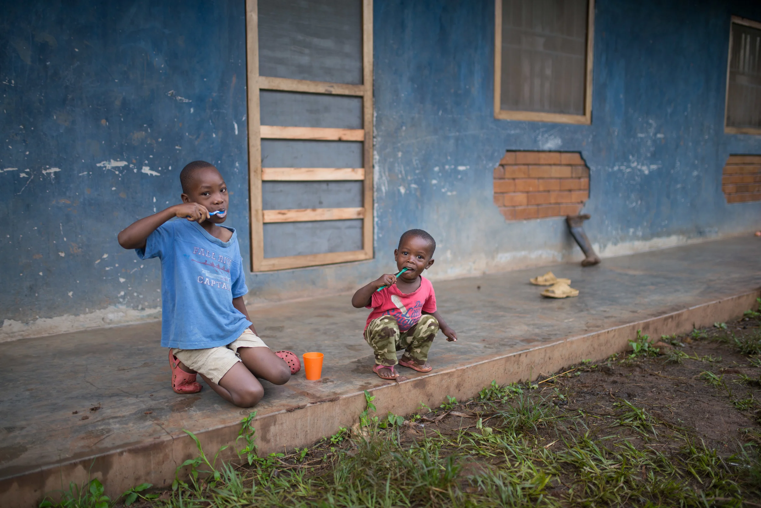 Our team has been working hard for years to stress the importance of daily dental hygiene, as it remains a major problem for the families we work with. It was such a wonderful sight to see these two brothers faithfully brushing their teeth one morning. 