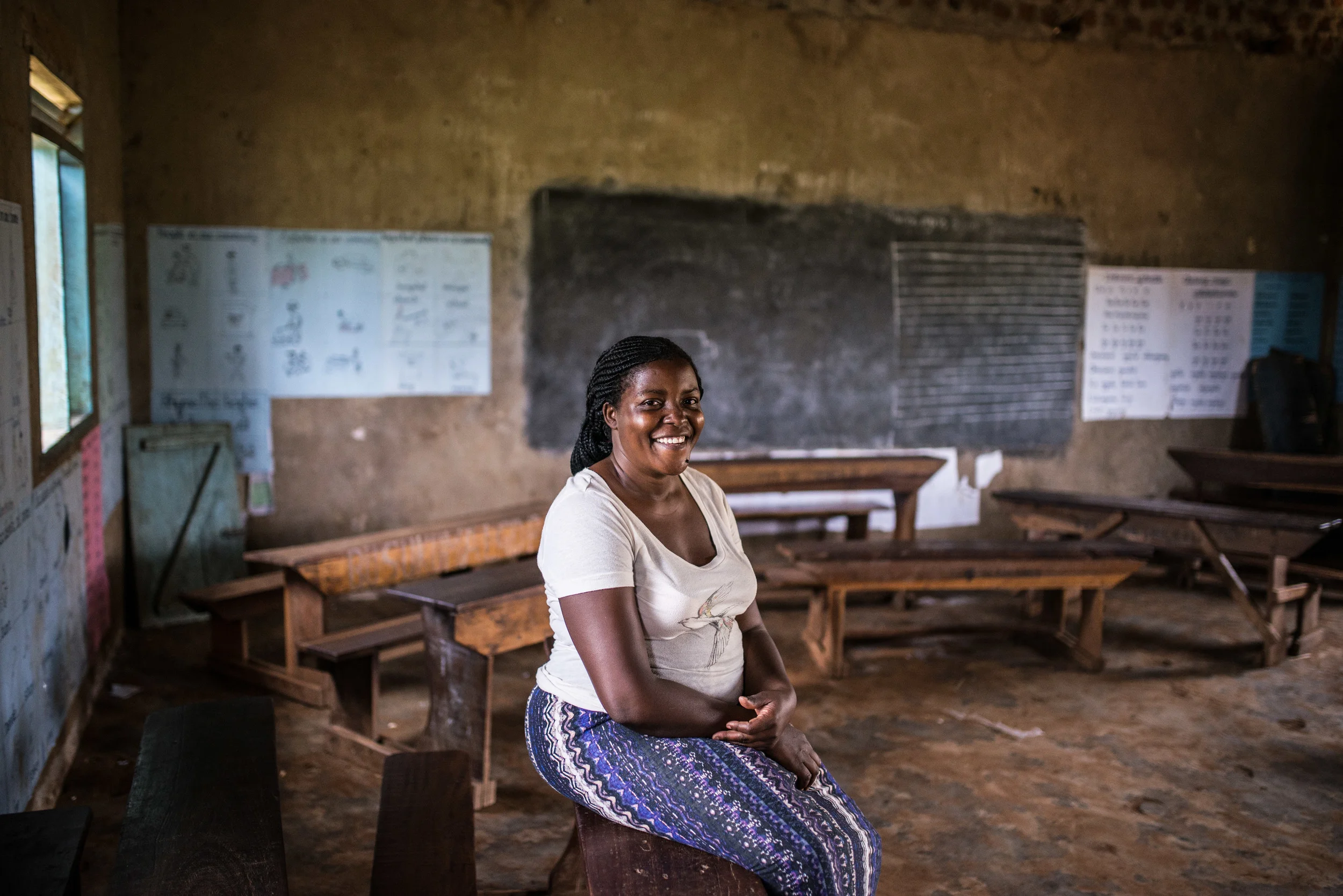 Josephine (above) and Annette (below) will benefit from the well--as mothers as well as teachers at St. John's Primary. Josephine and Annette often ask for prayer for their students who struggle to focus due to hunger and thirst.