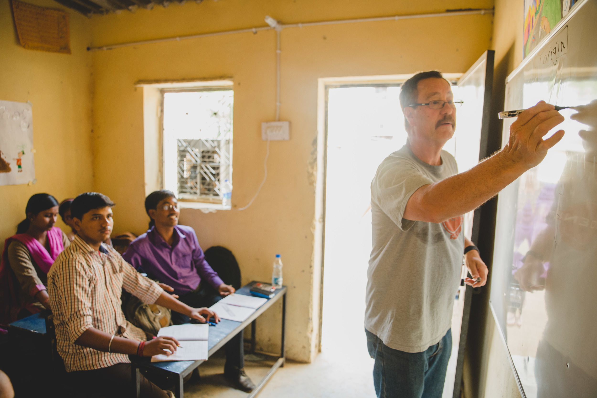 Bob Cates has been teaching math for over 30 years. This week, Mr. Cates taught high school math at the local school. He expressed how refreshing it was to teach students who were eager to learn, despite the challenges they face in doing so. 