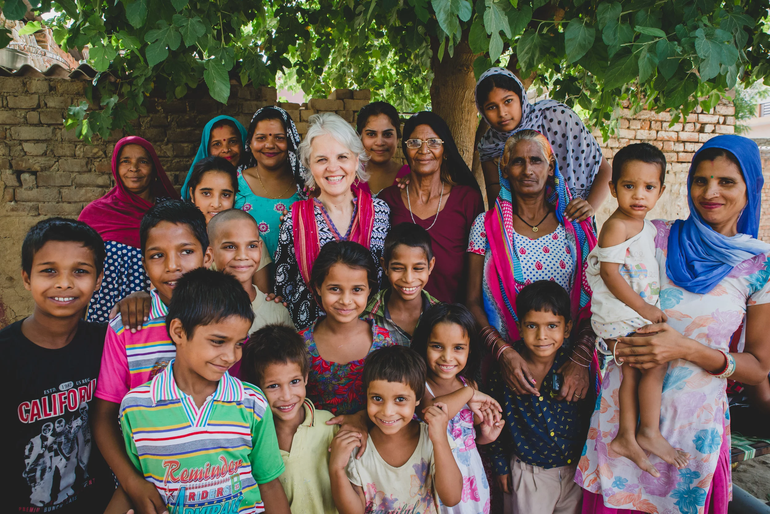 A mother of five children herself, many of the women Rosemary interviews are surprised to meet an American woman with "so many" children. In India, cultural pressure is strong to have "one or none." 
