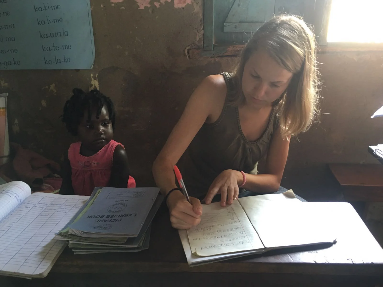 Rachel Foster helps teachers with the constant and overwhelming tasking of marking books. These books are the only form of documentation outside of exams that note student understanding.