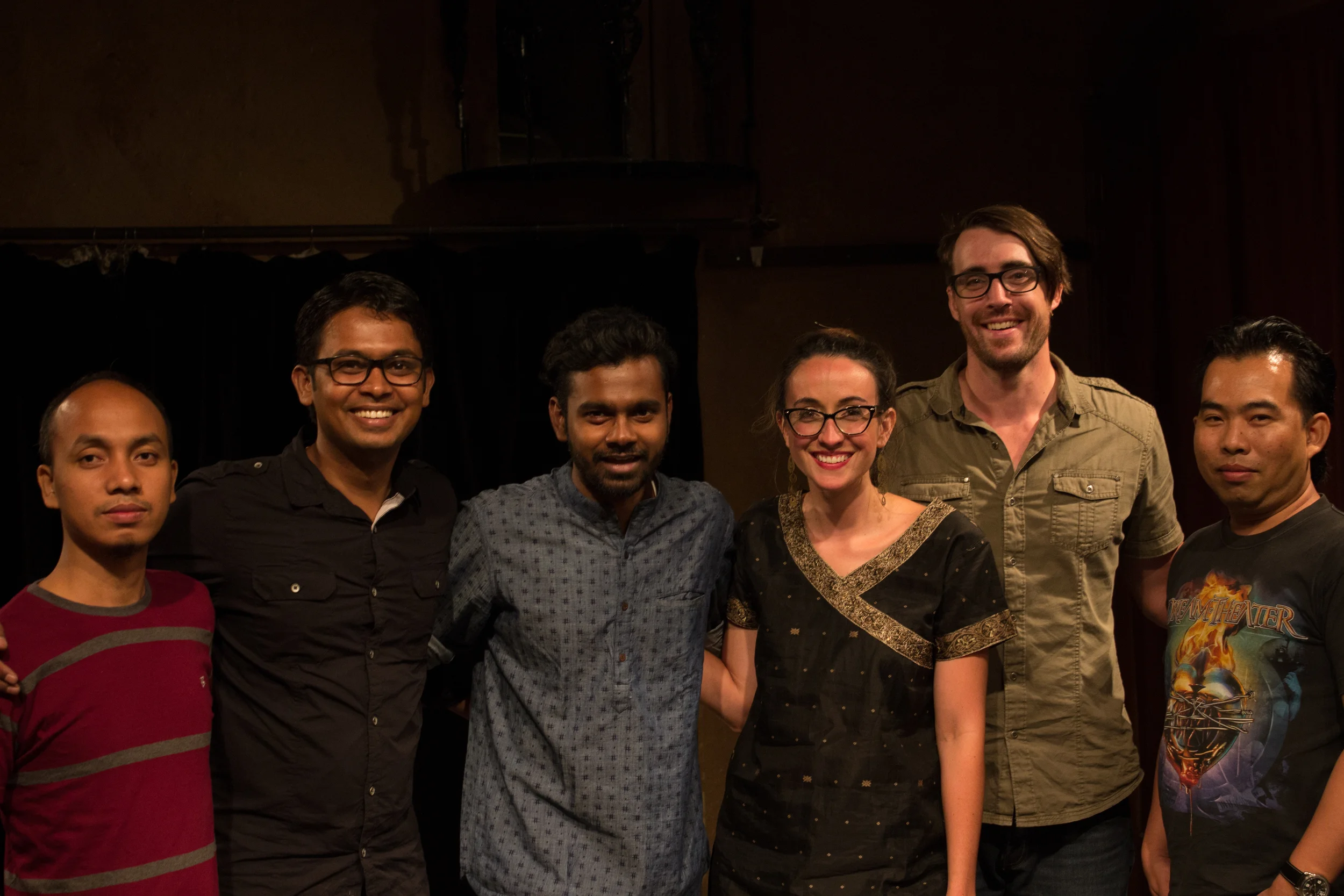 Stephany and her husband Grant with a few of friends and fellow believers in India. 