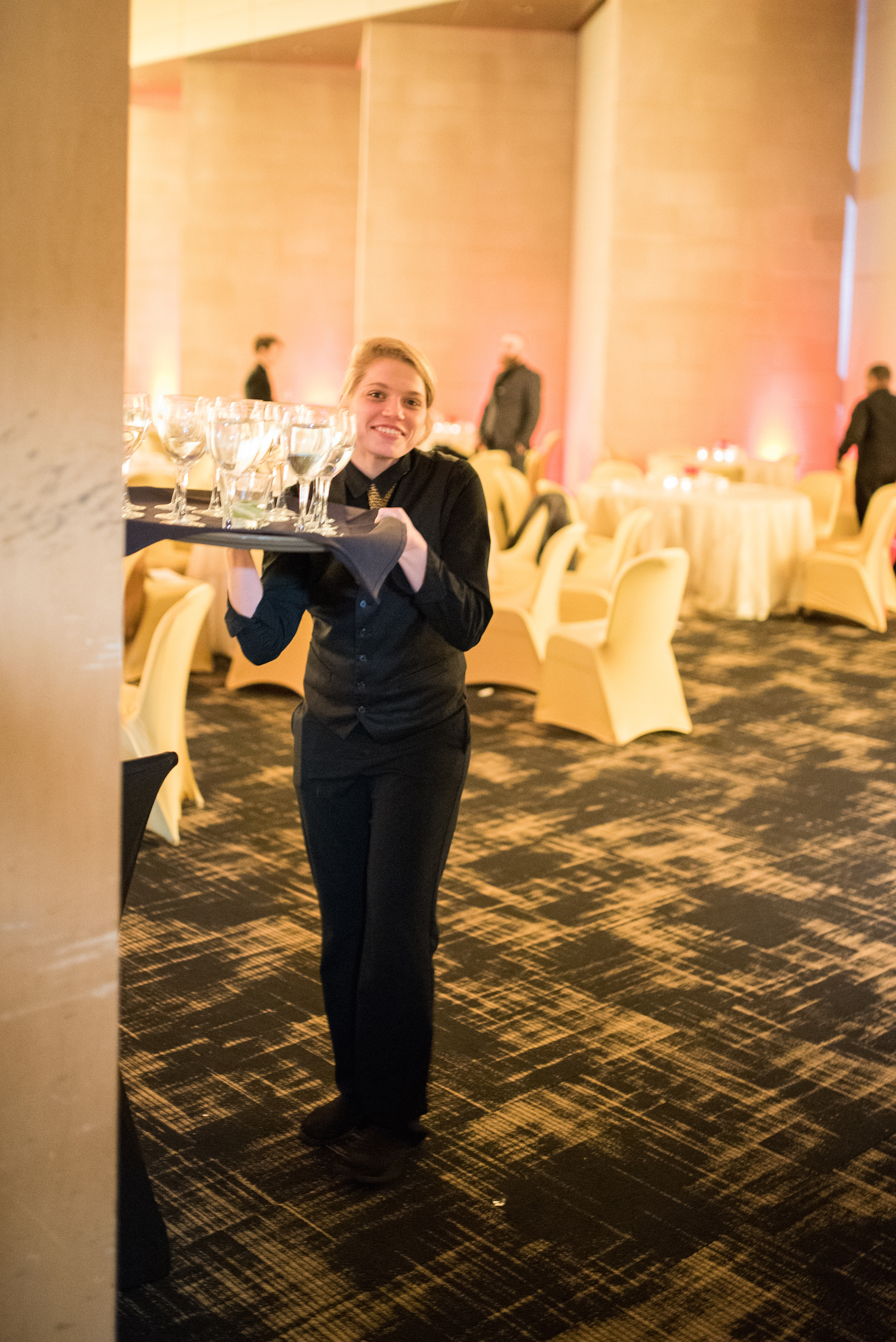 Amanda Byrd, employee of Details Nashville, works with fellow students in the thriving events industry in Nashville. 