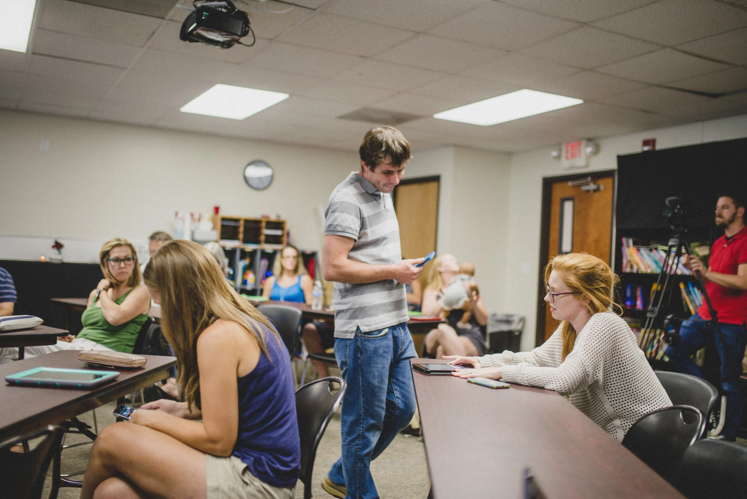 Our Academy Technology Administrator, Nathan Cameron, doesn't just explain the information. He makes sure every student's device is properly protected, and ensures parents know how to access the information they need. 