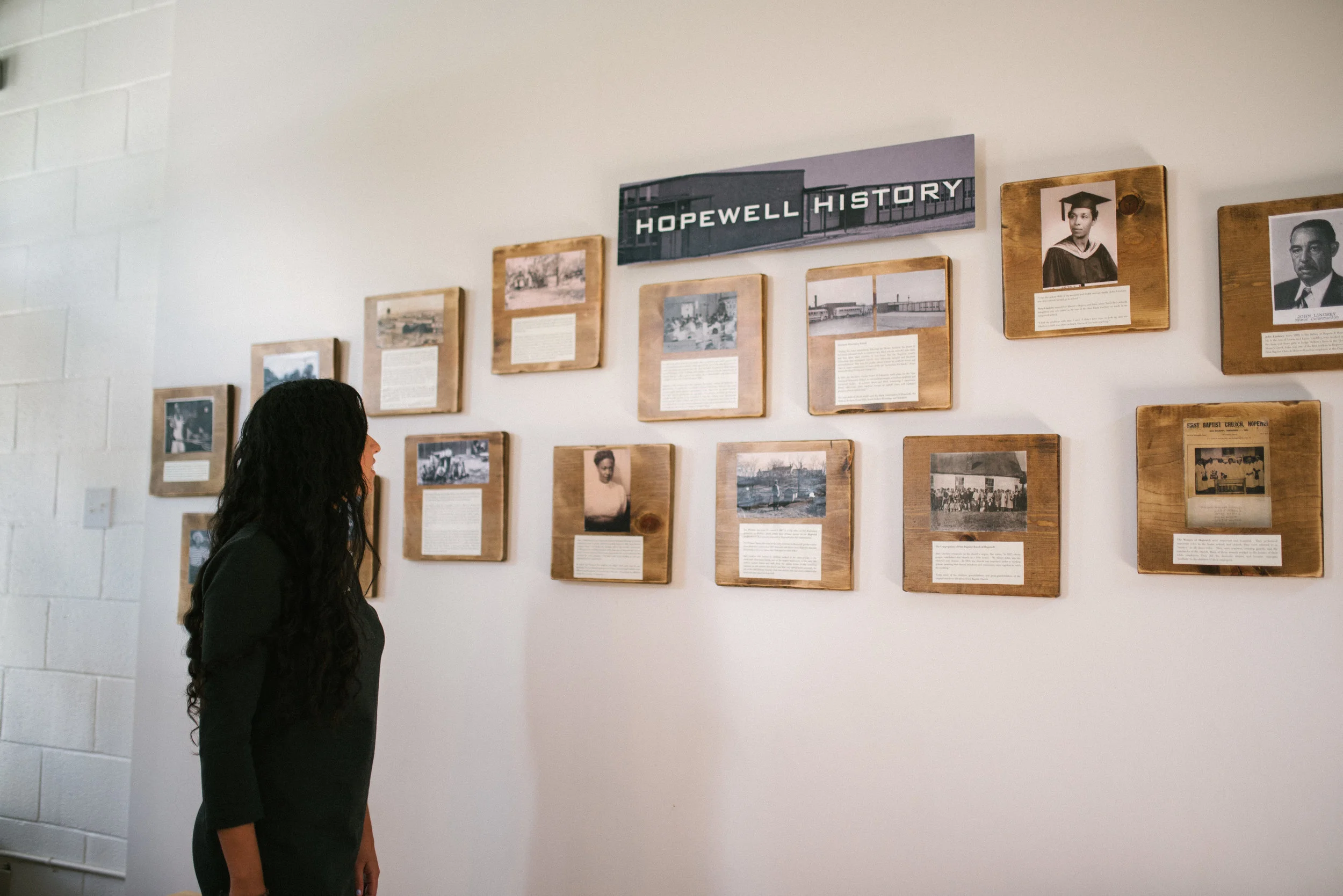 If you visit our headquarters, the Hopewell History wall will be one of the first things you see when you walk in our front doors. 