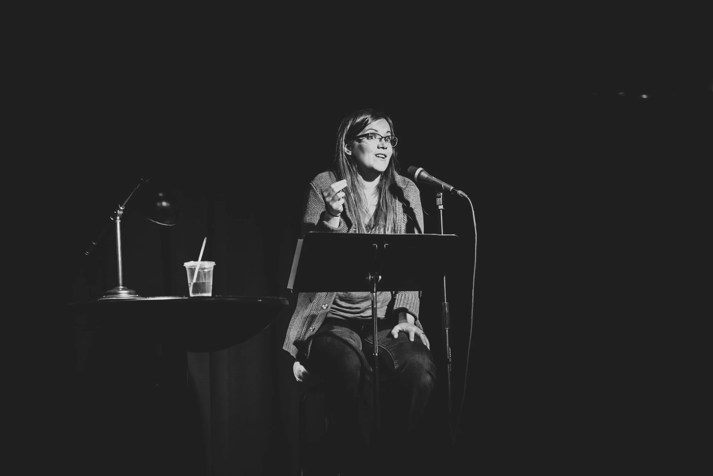 Cadle Edwards performed two original works and a cover called 'Repetition' by Phil Kaye. 
