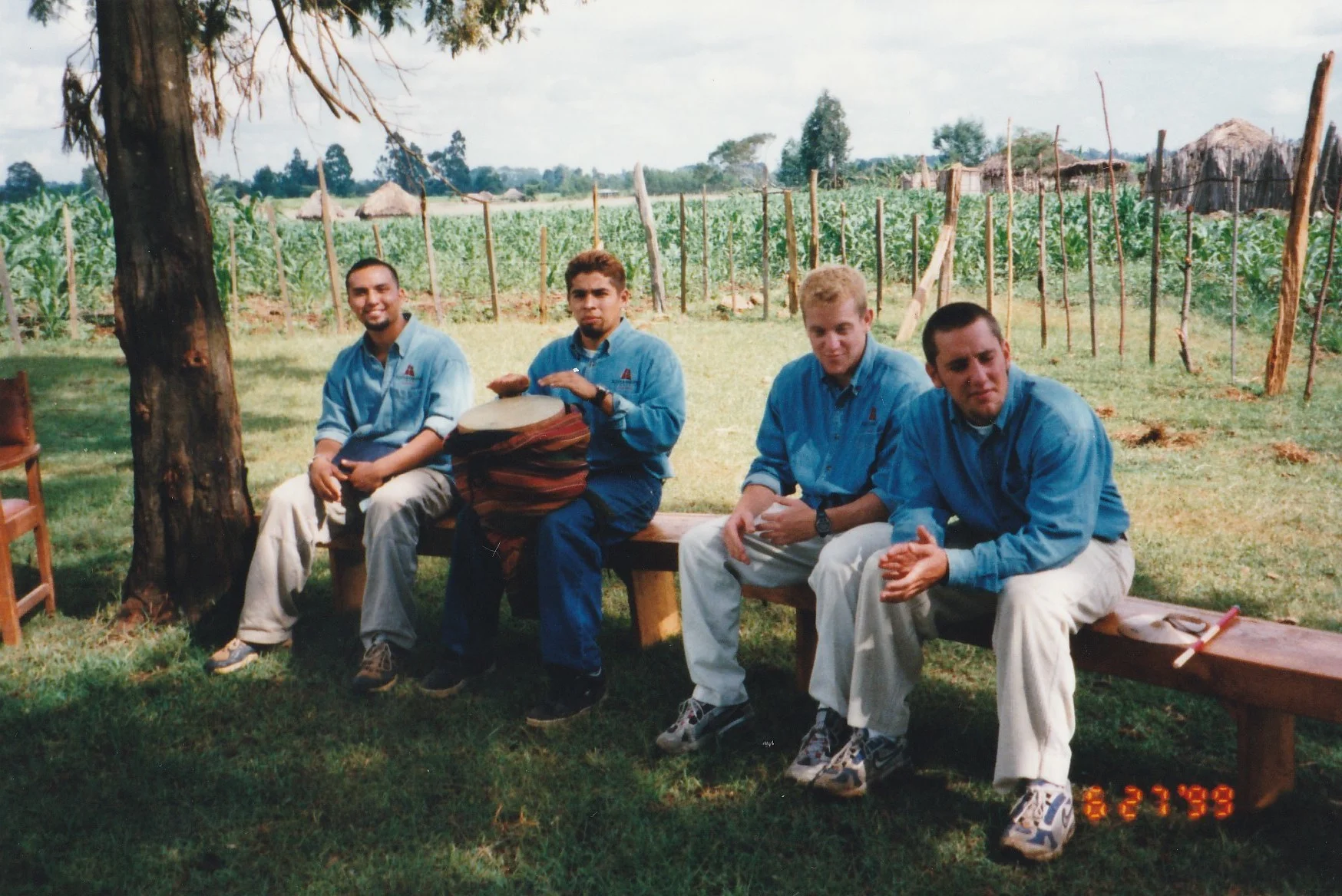 These three young guys on the left, from Azusa Pacific University, are all still around. Gregg Garner serves as President and Founder of G.O.D. Int'l, Robert Munoz, Health Care Specialist, and Jason Roufs, Director of Education. 