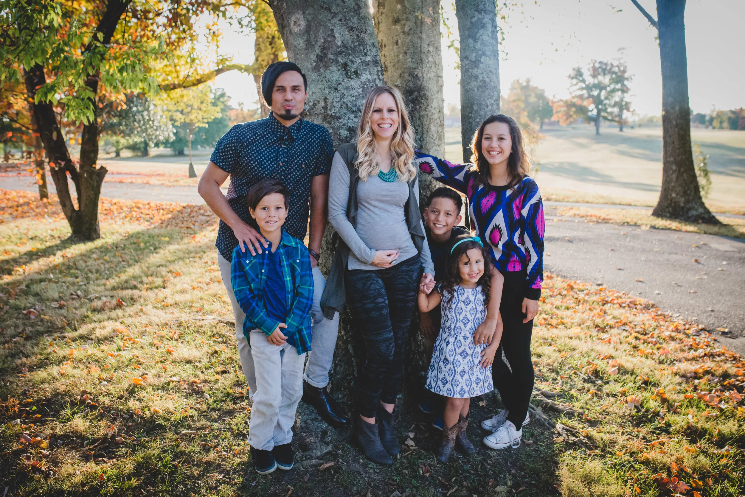 Gregg Garner with his wife, Tara, his daughter Genesis (who just turned 14), Justice, Xavier, Malayah (Fall 2016).