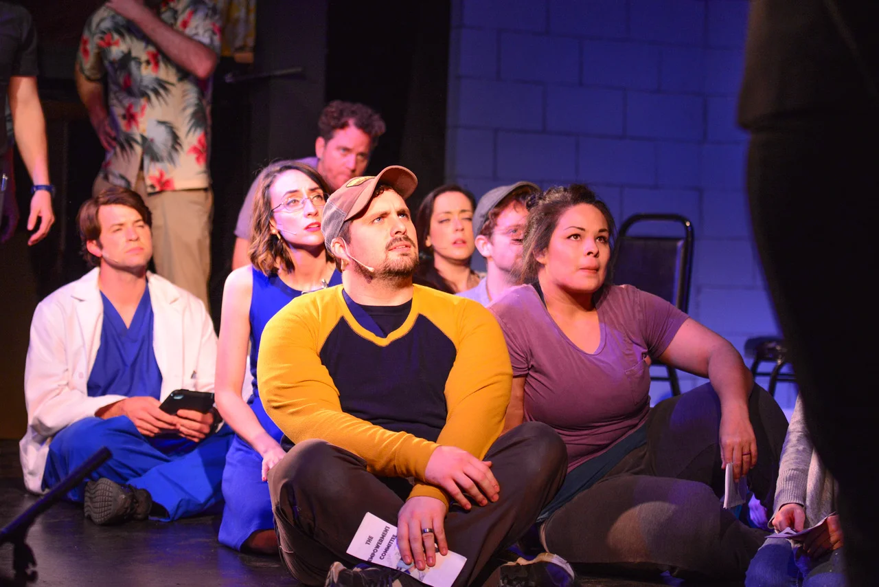 Deb Nava played "Nurse Deb," and also doubled as a crossing guard, a concerned parent, and a support group attendee. 
