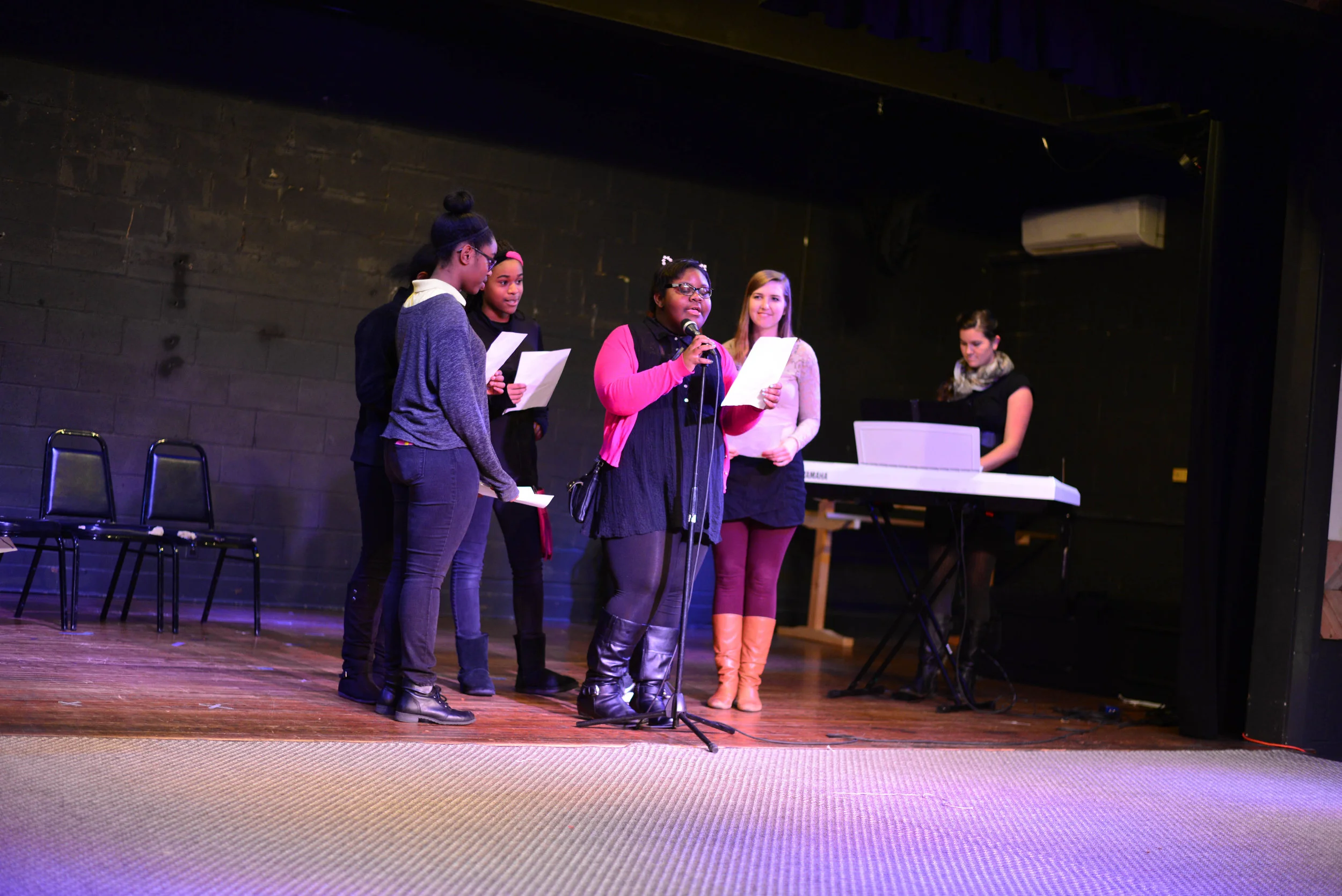A group of girls participated in a chorus group led weekly by Rebekah Davis. They learned various parts and harmonies, culminating in a performance of "A Thousand Years" at our ShowCASE event. 