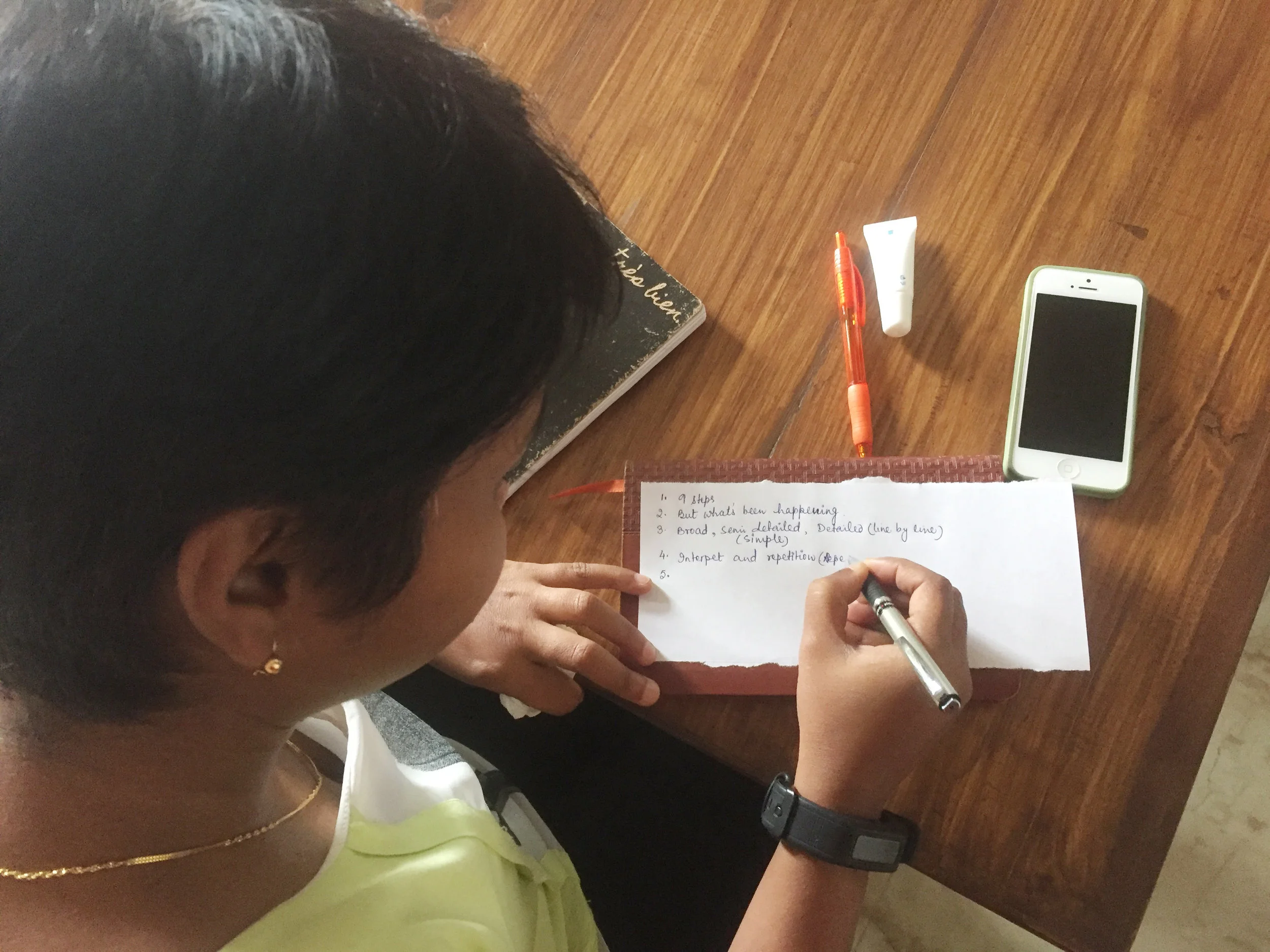 Sneha Purti, trained as an architect, is now getting a chance to learn a new and necessary skillset: how to interpret God's Word for herself. As is often the case in the third world, this opportunity is in short supply. 