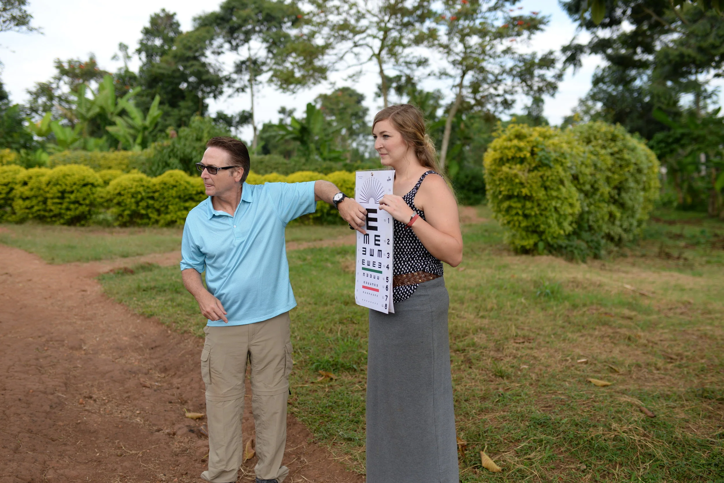 Dr. Miller filled many hours checking vision and discussing concerns with children and their caretakers. We're so grateful for his generosity. 