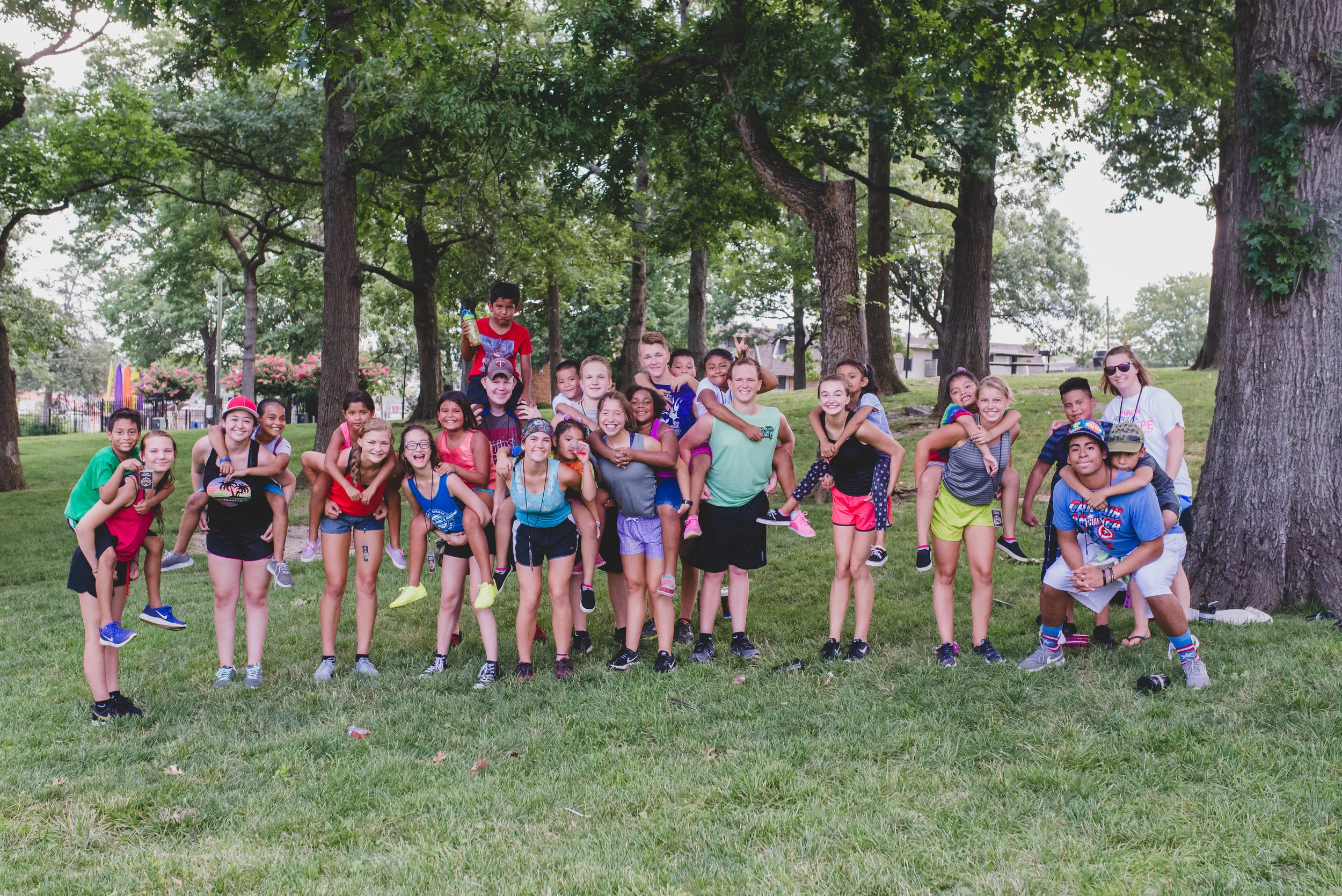 Times of worship and study and dialogue in God's Word fueled the youth into days of service where they gave all their energy towards loving kids and a variety of other projects. 