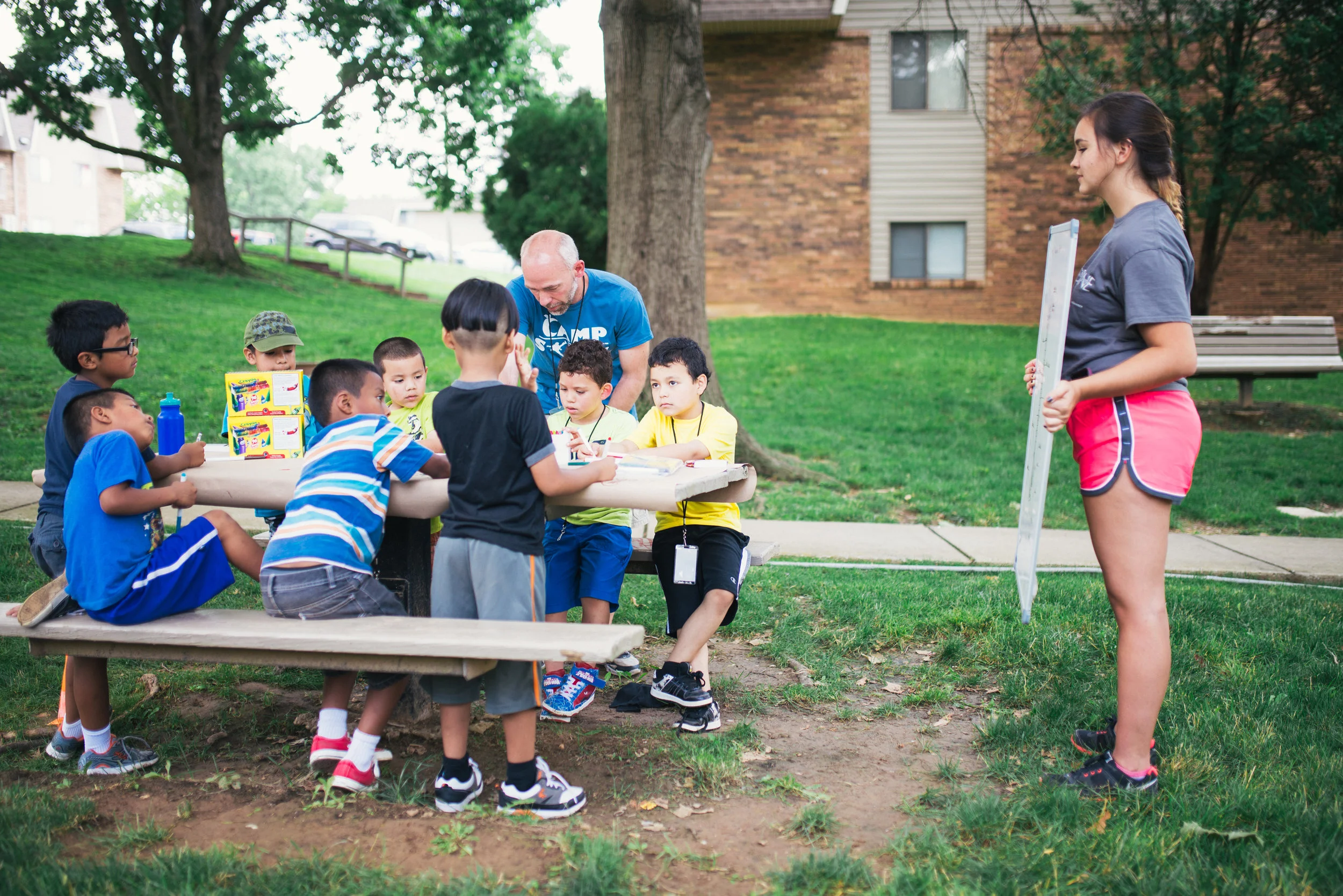 What makes camp special is working with the same sets of kids, new siblings add in, but we have watched a majority of the group grow and develop over the last 3 years. 