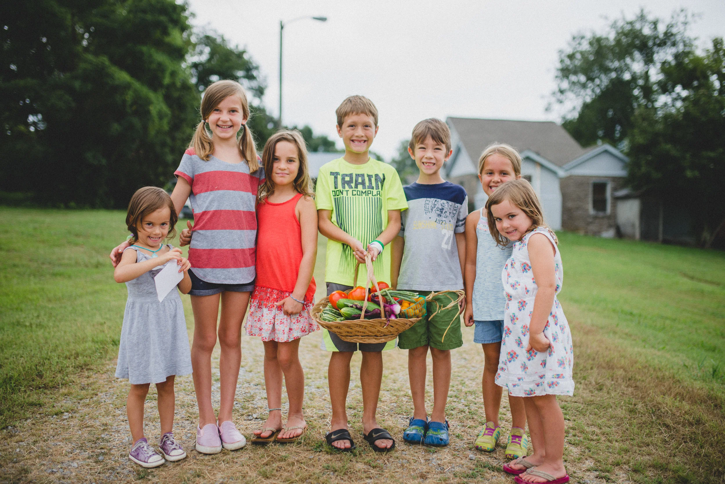 These kids are learning at a young age the value of caring for widows, and how much food production can be a part of that process. 