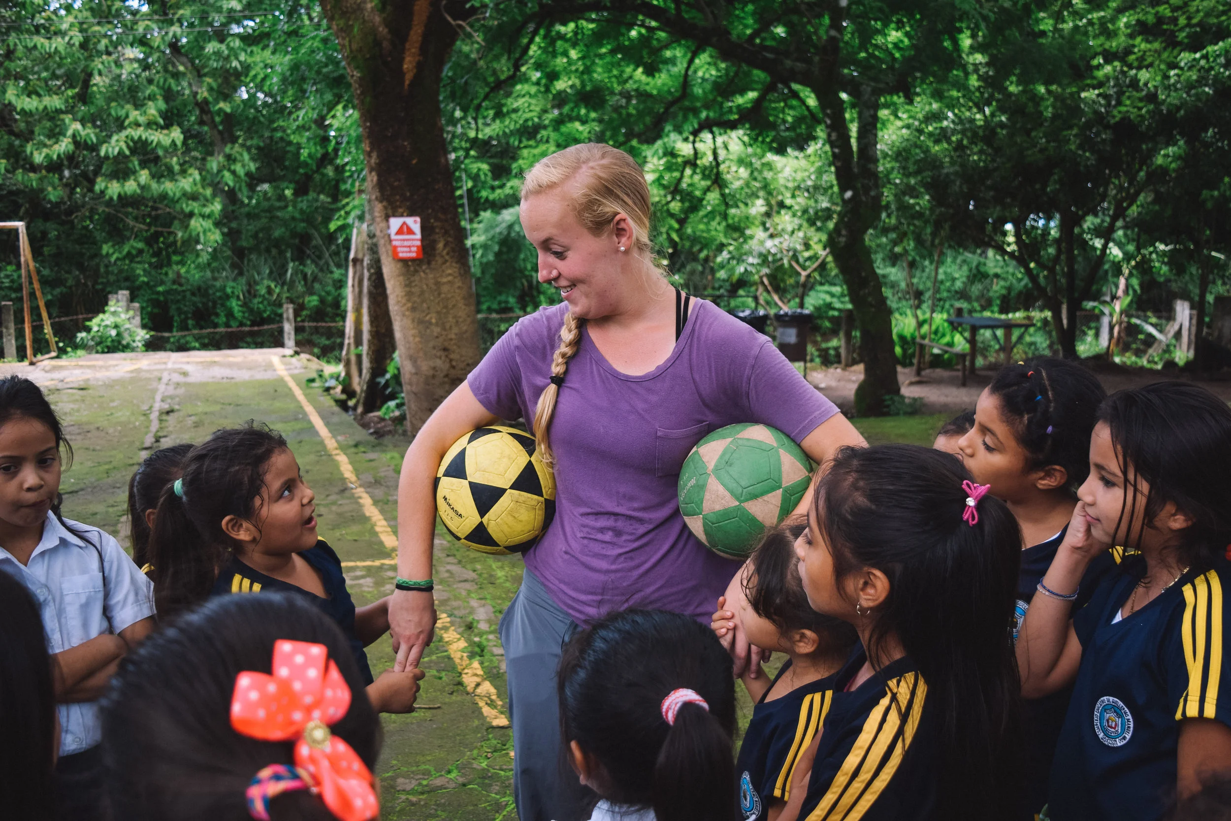 Anna Hastings' immersion project was to host the second season of a soccer league on our campus in rural El Salvador. 