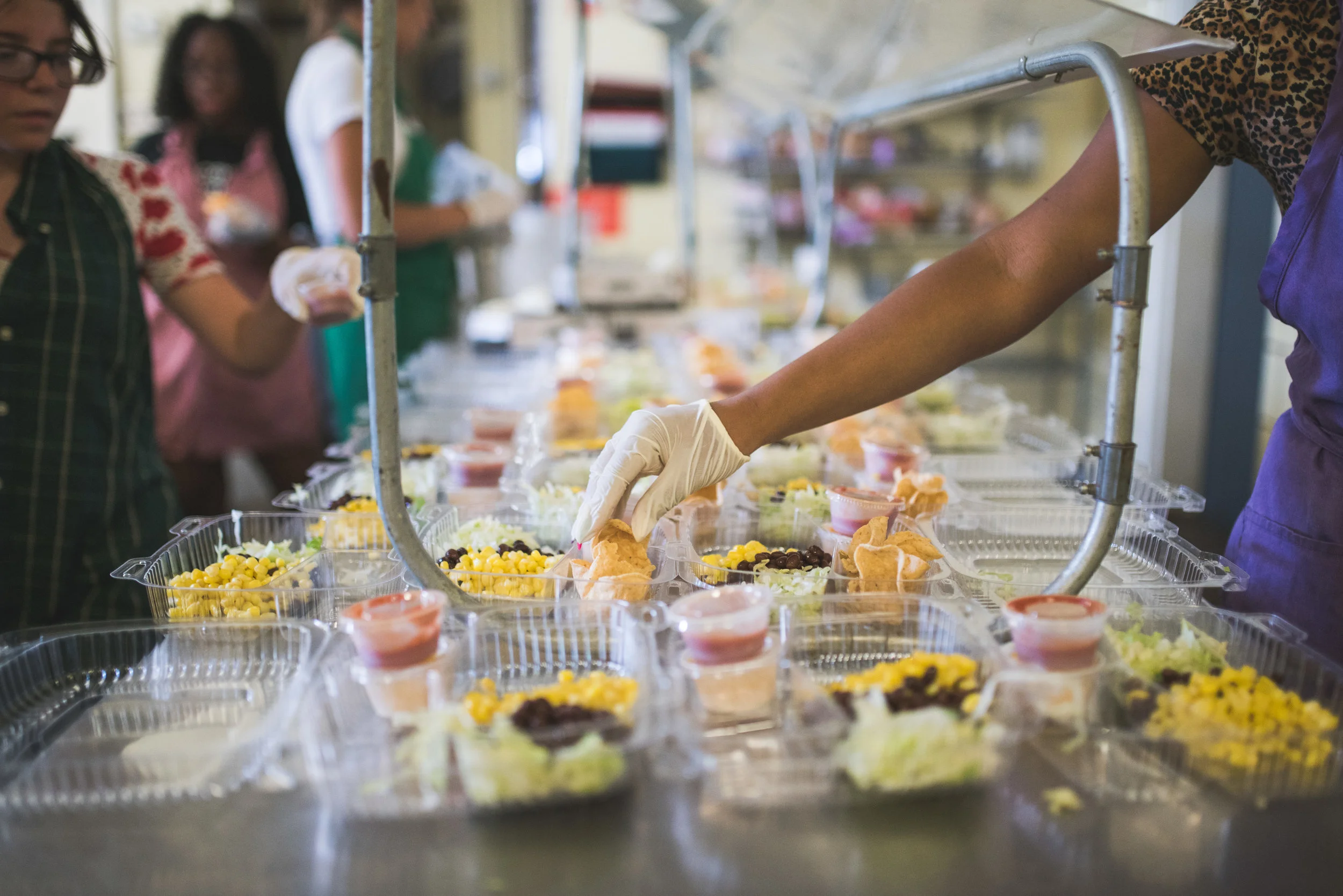 Breann Bennecker worked with volunteers and WorkWell employees to prepare more than 3,000 lunches this summer. 