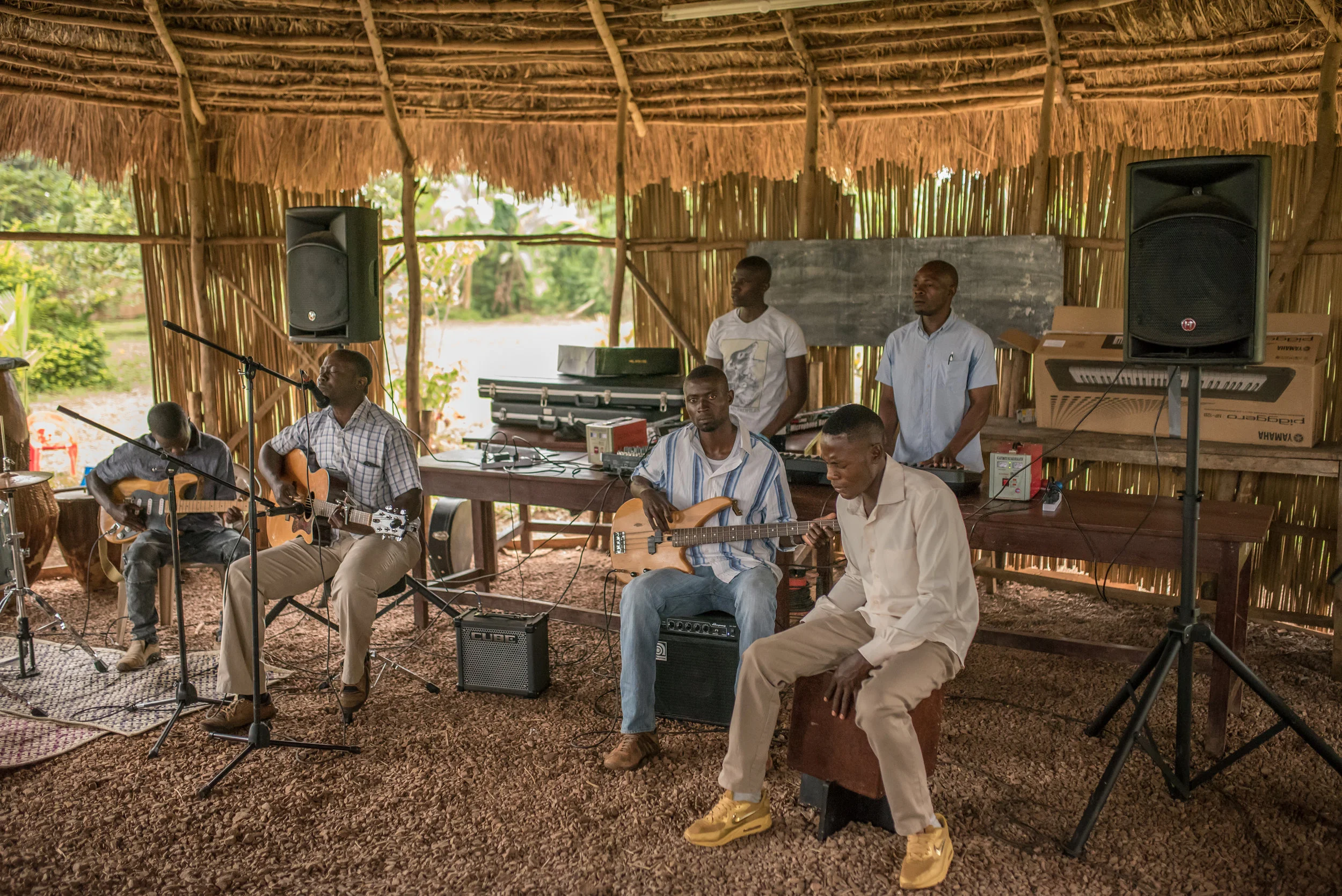 Students are not only enrolled in an academic program, they're given opportunities for growth holistically, like participating in a worship band. 