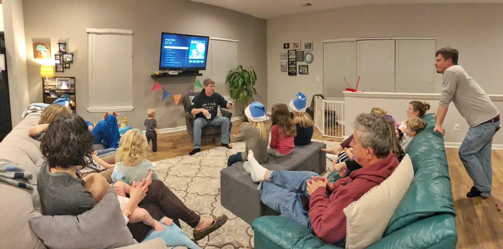 On Christmas Eve, the G.O.D. Community broken into small groups in homes where community members worshipped together and talked together about the impact of Jesus' birth and life. 