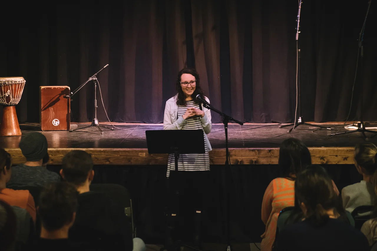 Bri England encouraged the audience that when God impresses something on your heart, you need to listen -- the nudging may be greater than you understand! 