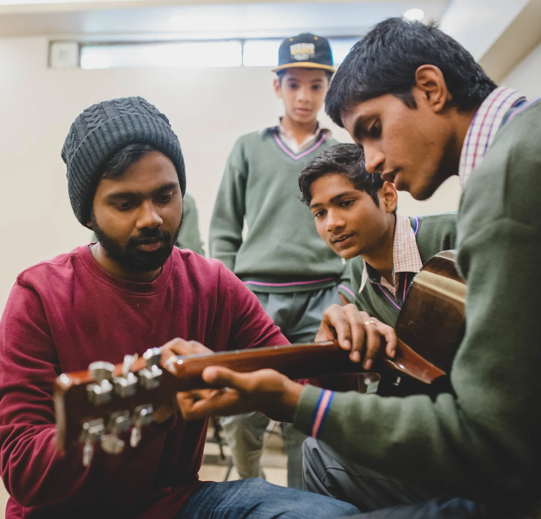 Manohar Paul has found his love for music and youth intersect perfectly in this music class for boys. He hopes to continue teaching them the fundamentals of music, while also encouraging them in their growth as human beings. 