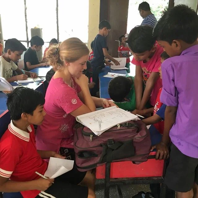 At the hostel for homeless boys in our neighborhood, children who would otherwise be working on the streets find shelter, meals and quality education. @institute_for_god student Gabby Ladd has been accompanying GOD India staff each day to the hostel to offer short academic lessons followed by interactive games! #education #godindia #godintl