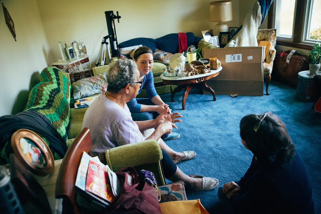 Denise invited her daughter, Breann, to visit Ms. Mary. This gave Ms. Mary another opportunity to tell some of her favorite stories to a new audience. Denise wanted to share this special relationship with as many people as possible.
