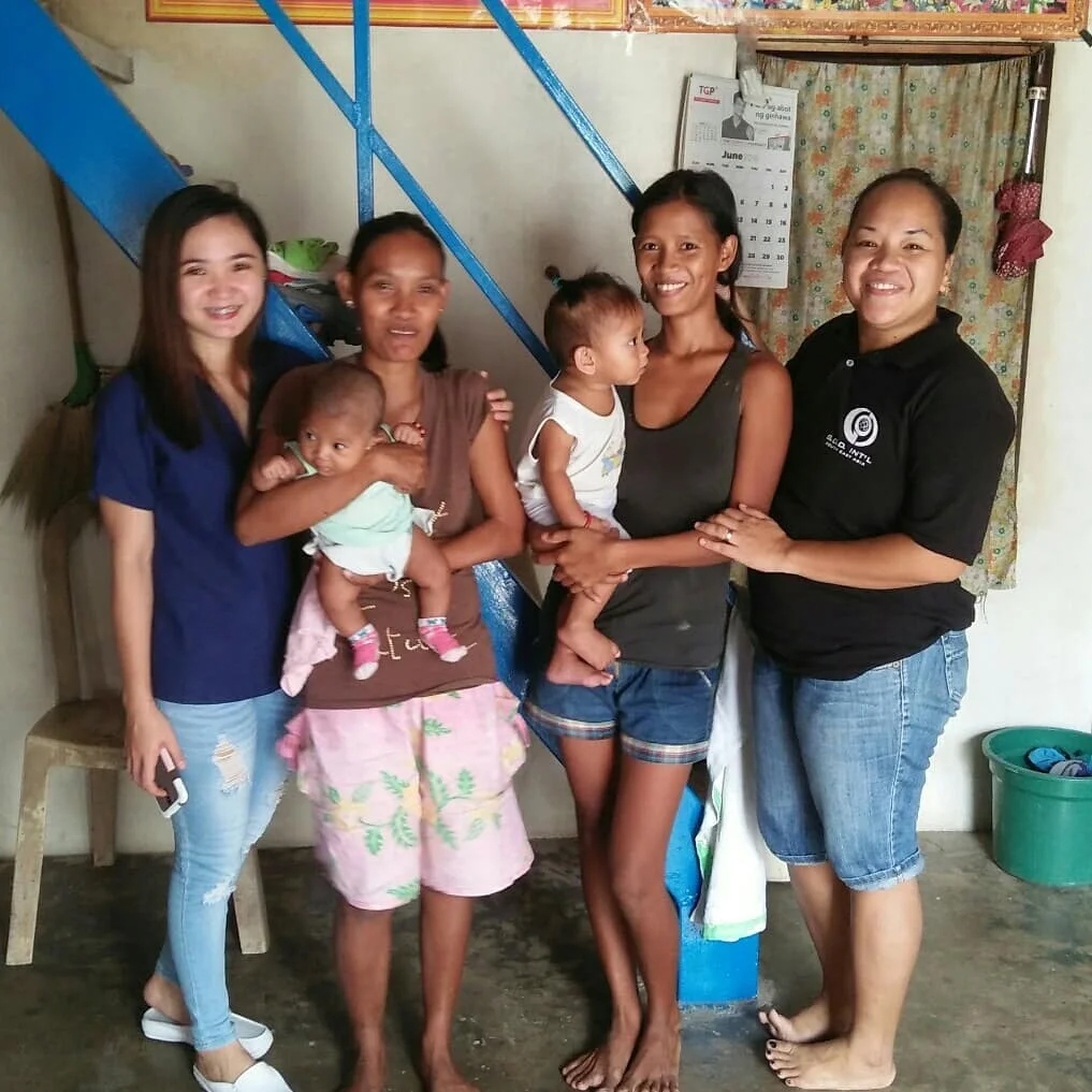 Many of the women in this region have suffered the trauma associated with Typhoon Haiyan and still experience the effects within their daily lives as they raise their children.