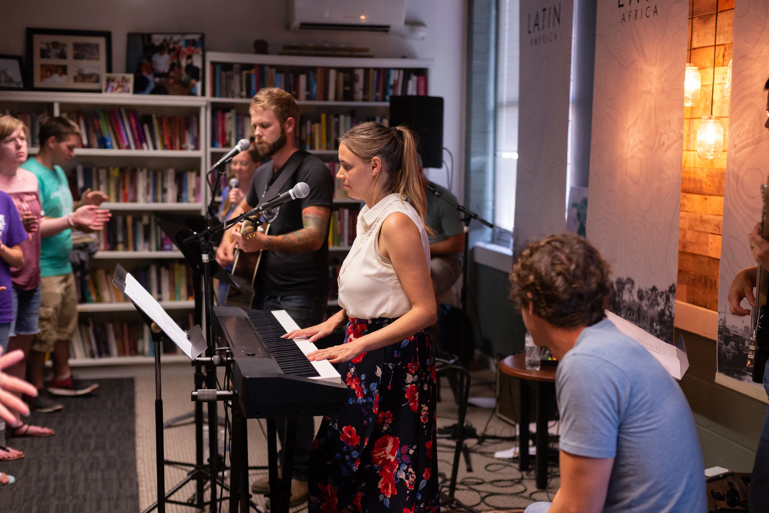My husband, Geoff, and I had the privilege of leading worship for SLAM this summer. It was such a joy to facilitate moments where youth could connect with the Lord! 
