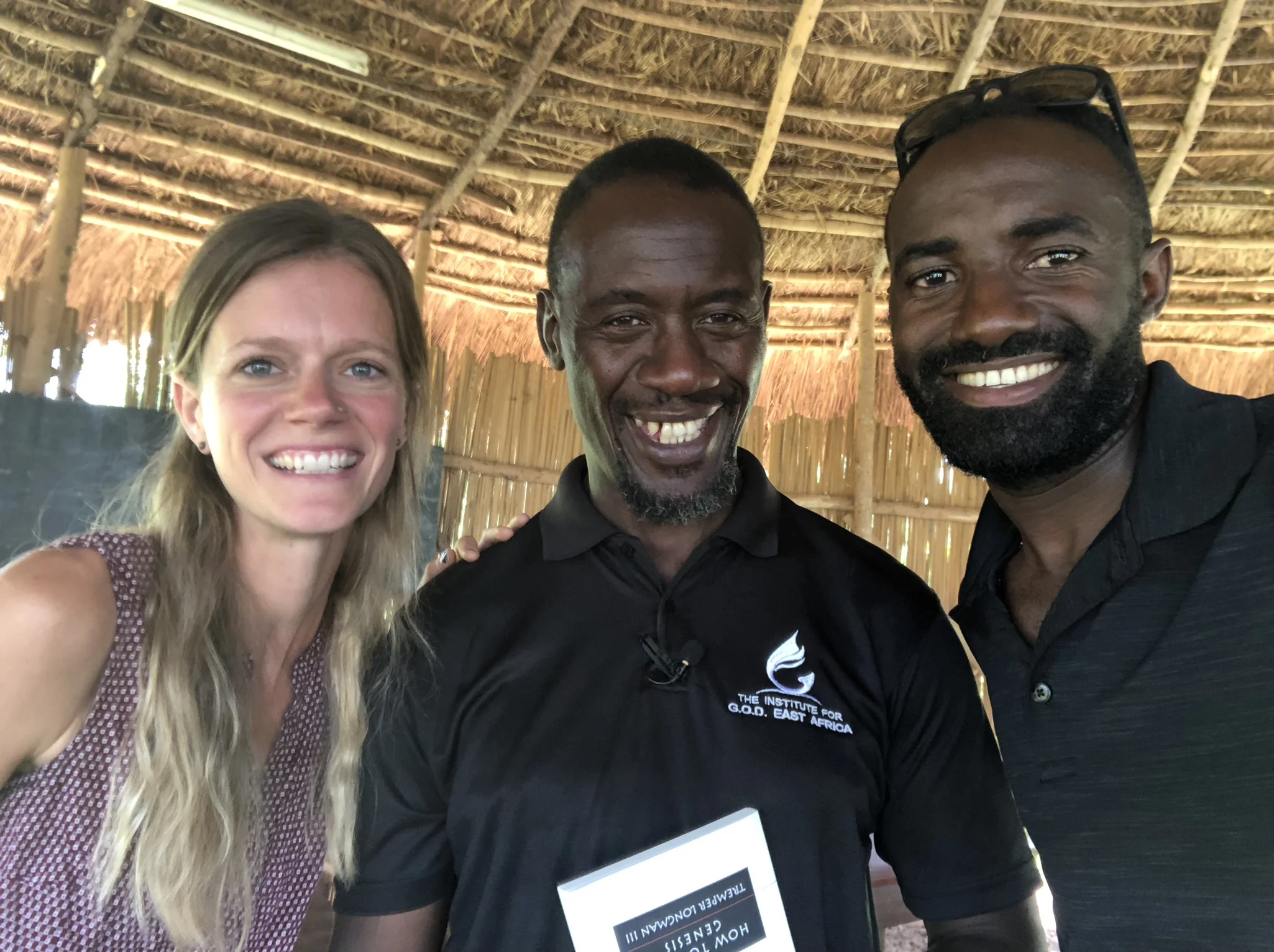 Grace Aaseby and Nyago John delivered books and materials to Peter Kimbugwe, lead instructor at the Institute for G.O.D. EA—a man responsible for passing on the good things we have learned from God to the next generation of students hungry to know him.
