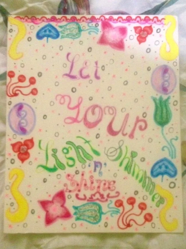 One of the ways that Quinn has learned to cope with pain is by expressing herself through artwork.