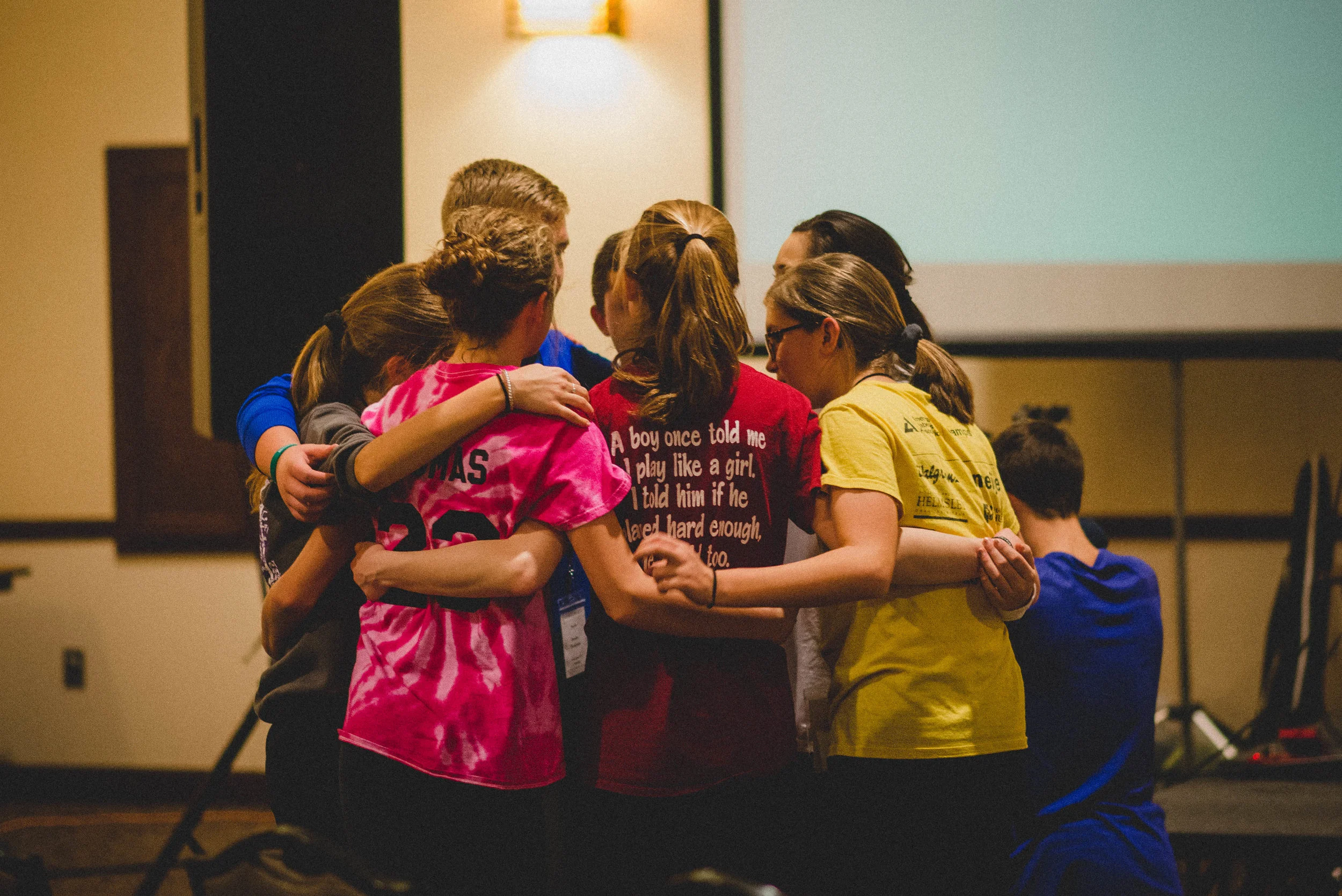 Several students spoke of the powerful moments they experienced through praying for one another.