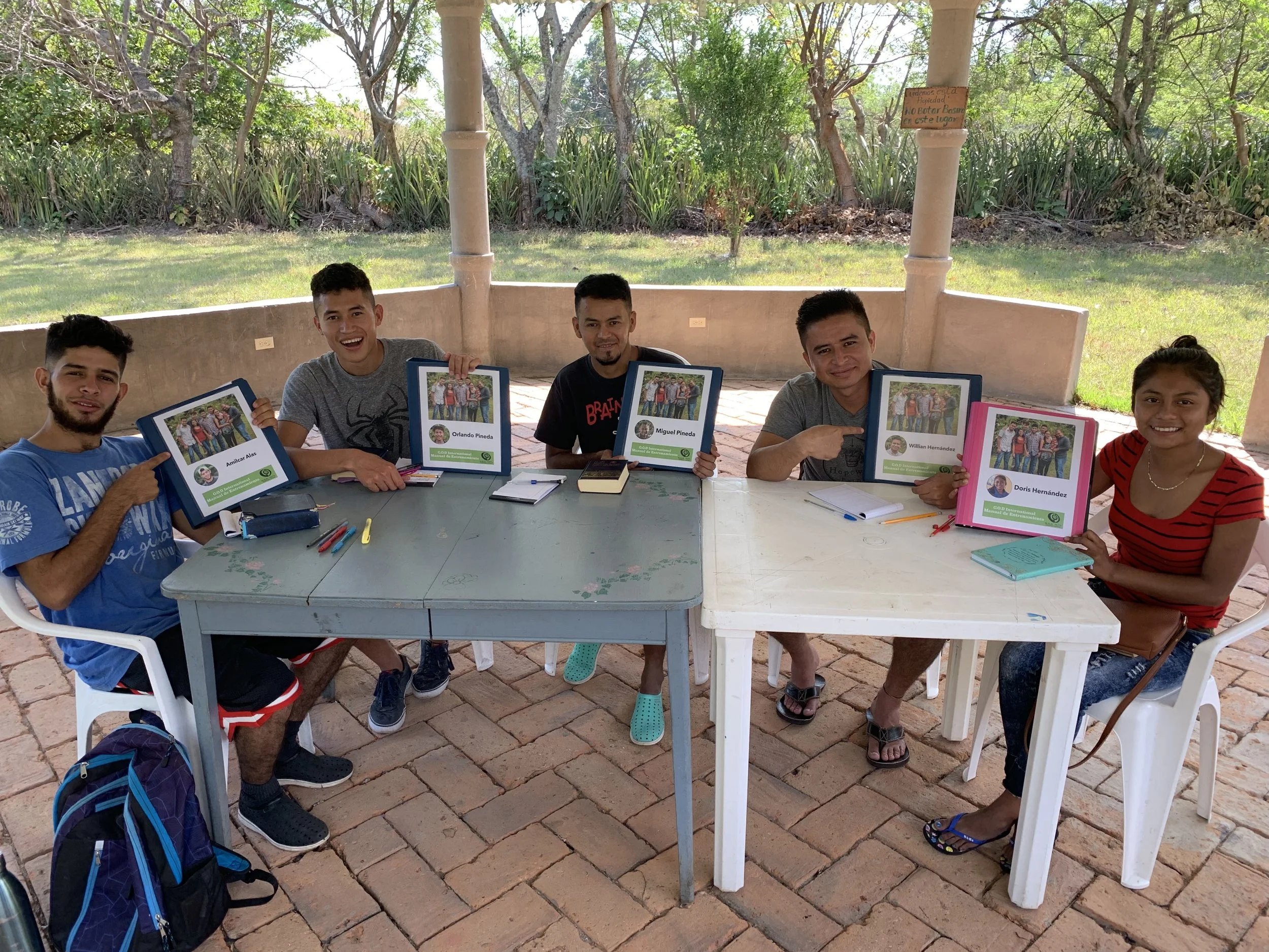 Our student interns are learning the inductive study method, the same method taught at the Institute for G.O.D. to our bible students. Their binders contain handouts and additional resources for them to access as they continue studying the Bible.