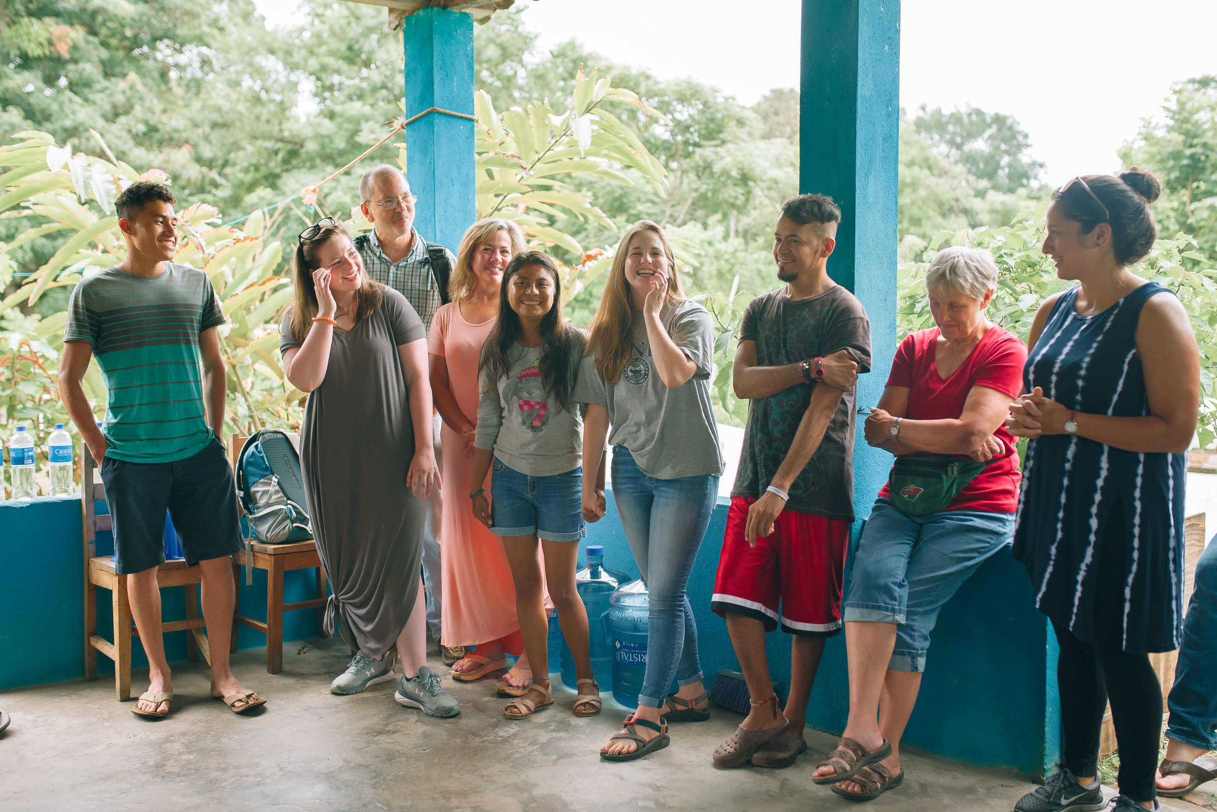 Institute student and team member, Lauren Garrison, was in El Salvador for a week before her family arrived. She was able to introduce her mother, father, and sister to her Salvadoran friends whom she had been serving with.
