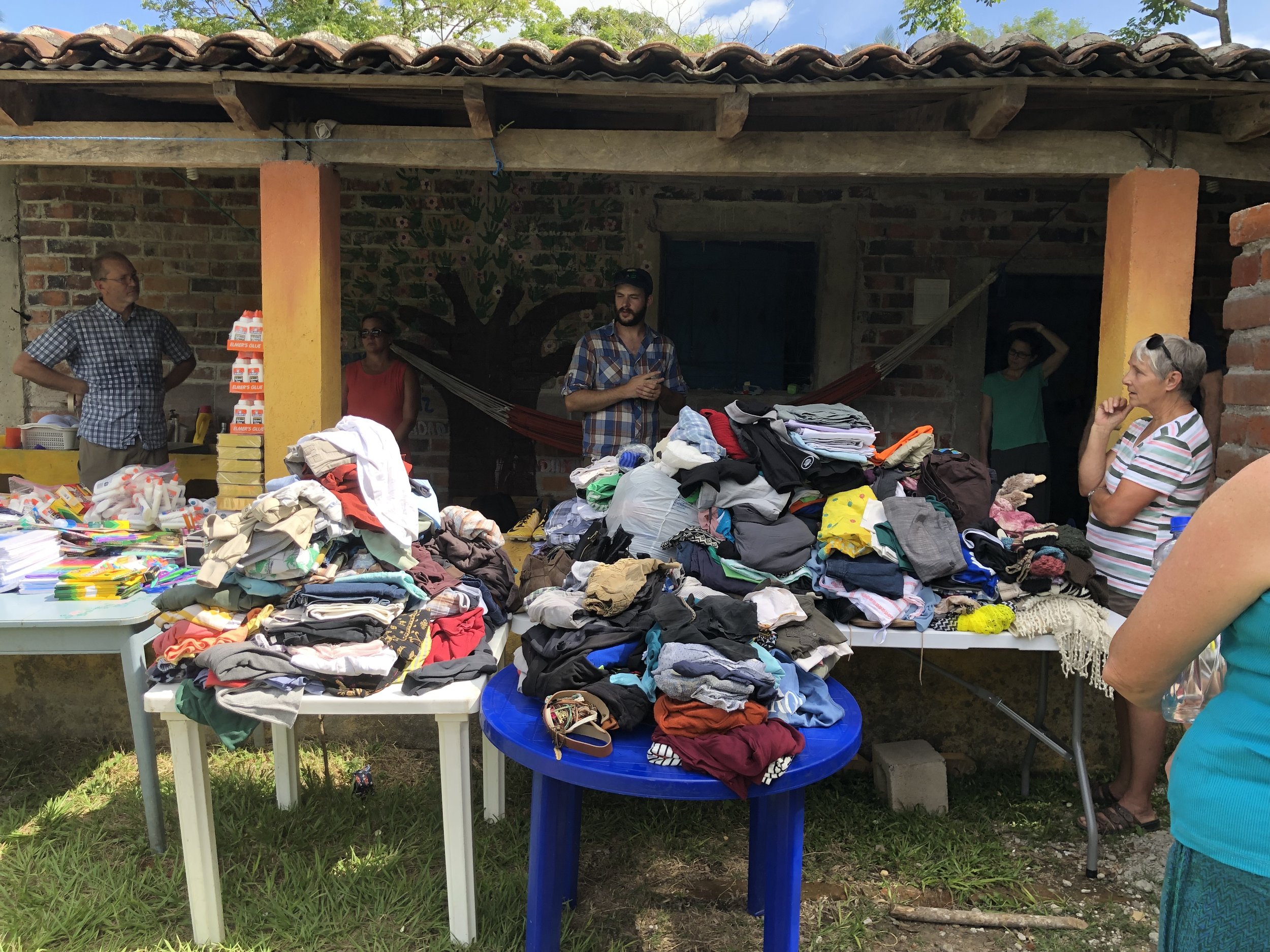 The friends and family group brought the second highest amount of donations we’ve had from other trips! Their generosity is very appreciated. They met many needs for neighbors, our campus, our kids program, and our local school!