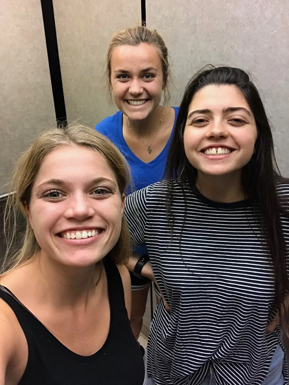 There is nothing so inviting as a smile. Amanda, Amelia and Georgie serve the elderly in very practical ways but know the importance of letting them see the joy they have in service.
