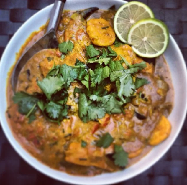 Curried Crab and Dumplings