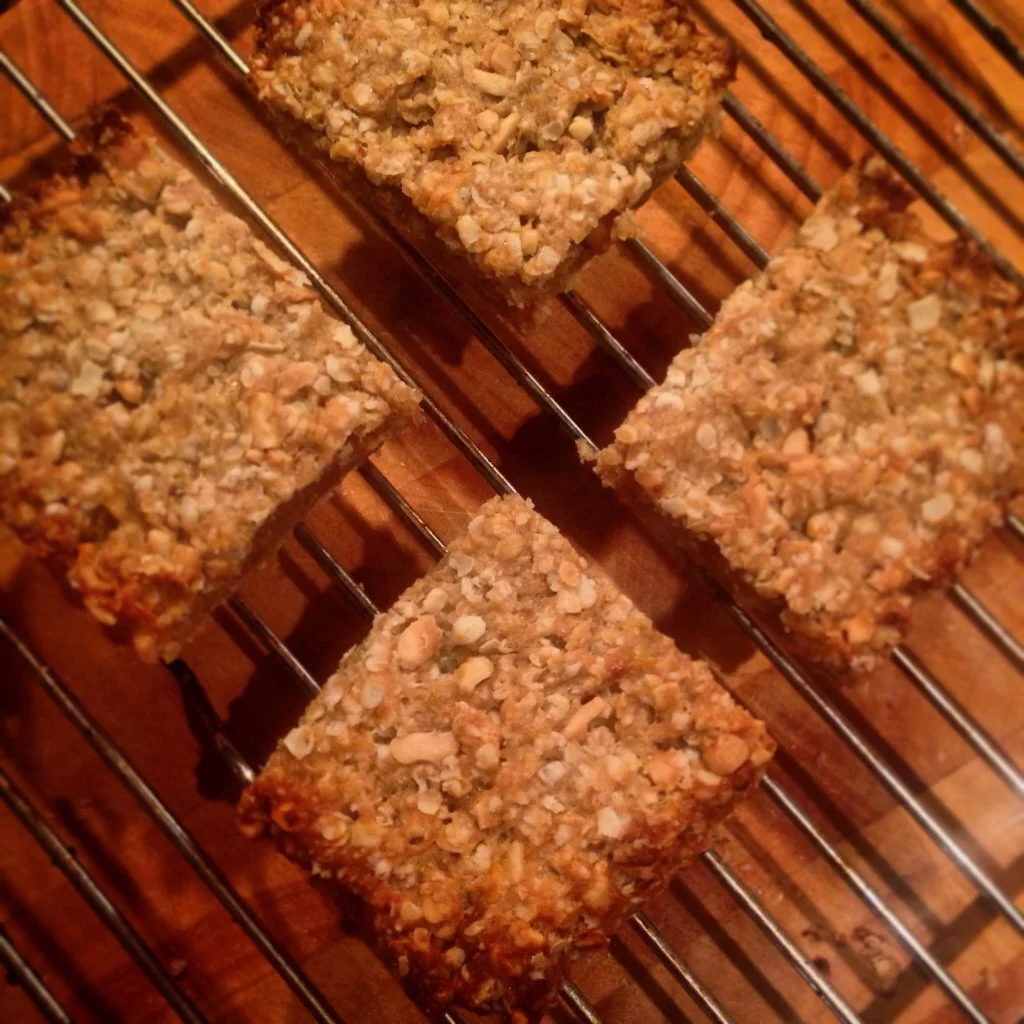Banana and Peanut Butter Flapjacks. Yum. And just 24p for 4 generous squares.