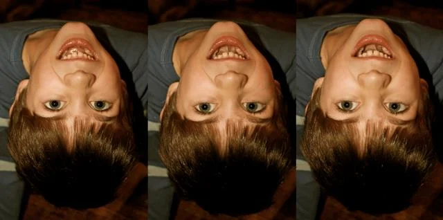 Three upside-down Joey Sosters.