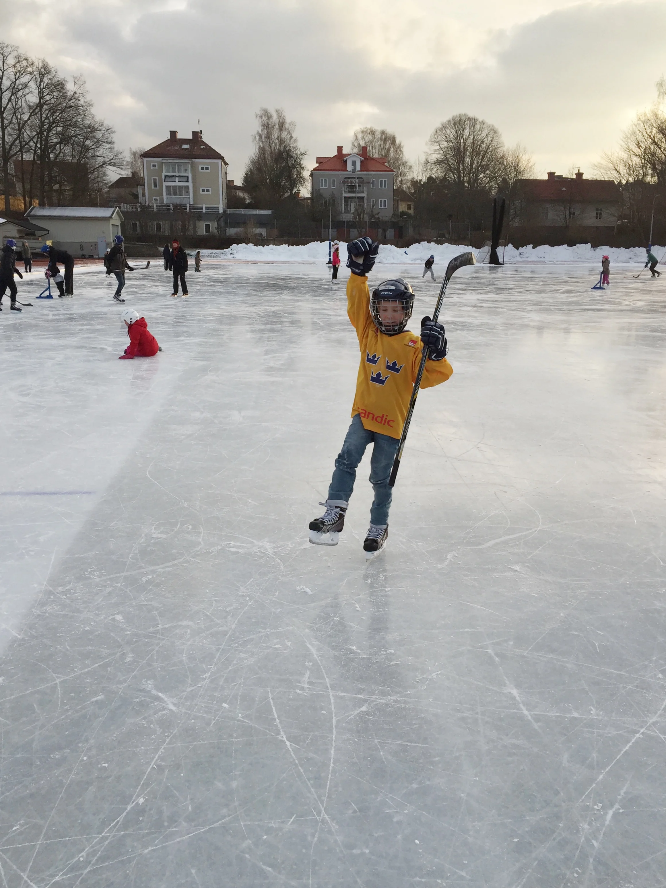 Började året med skridskobanan... 
