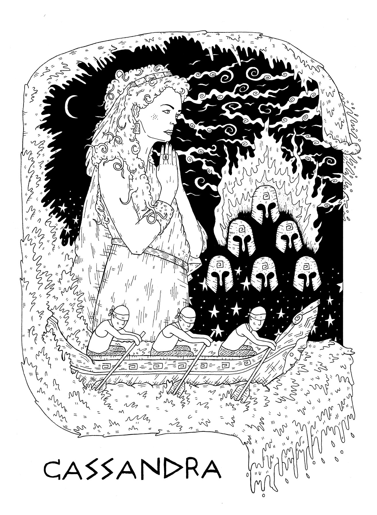 Cassandra is a figure from Greek Mythology who was cursed to make prophecies that would never be believed