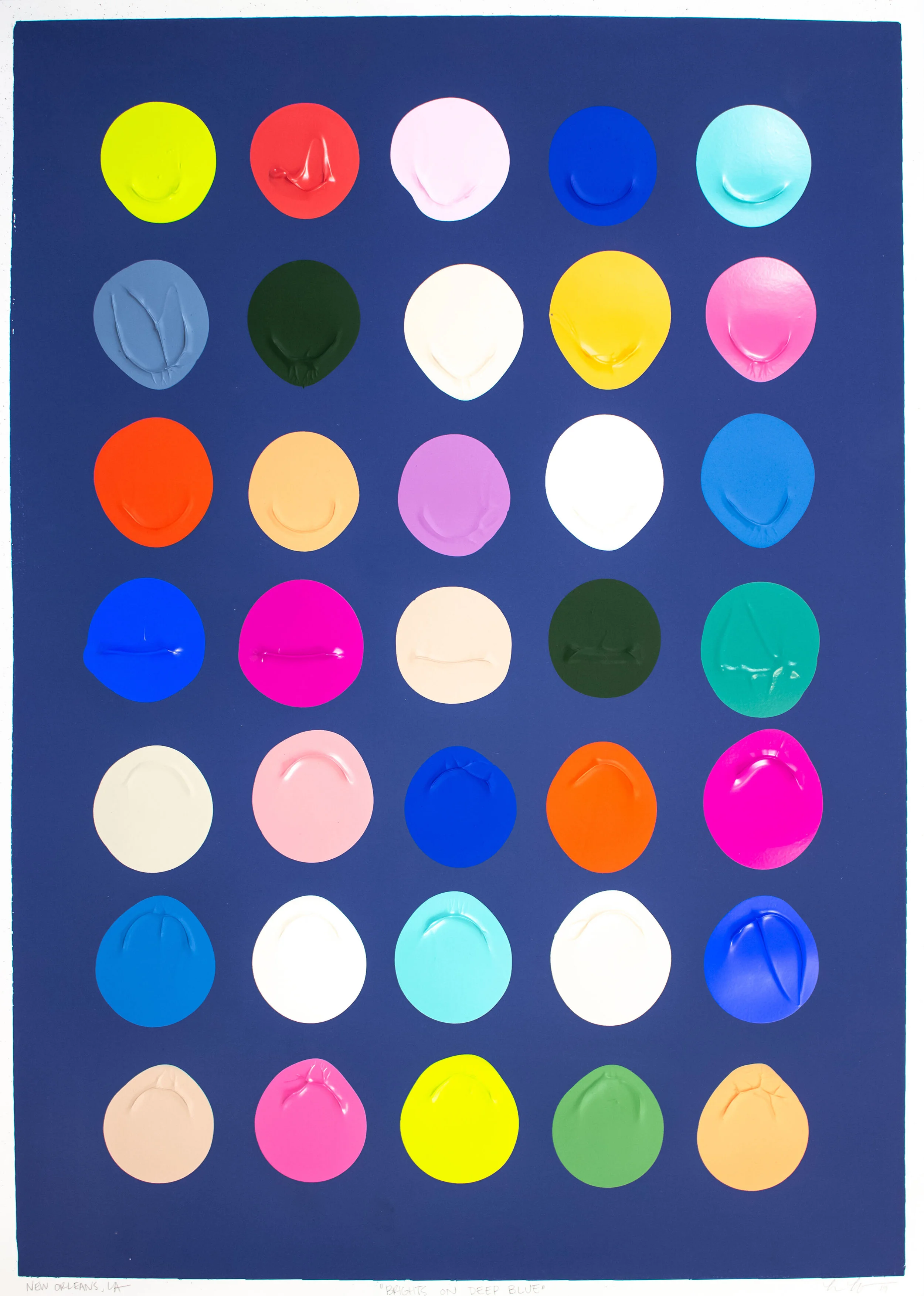 BRIGHTS ON DEEP BLUE