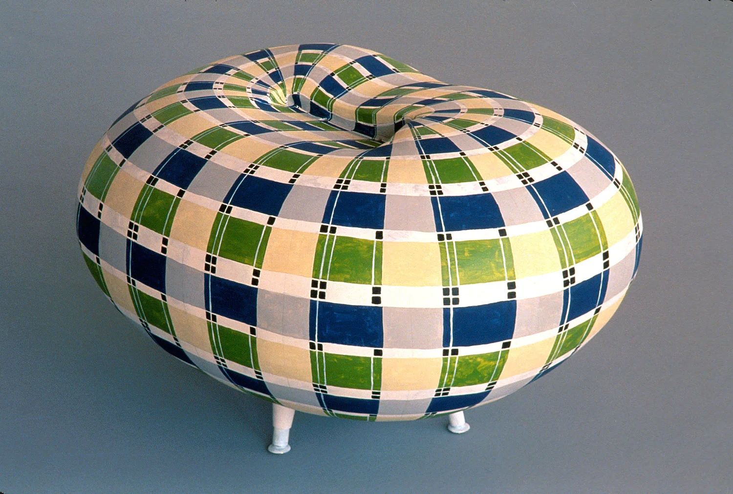 Tribute to Charles Rennie Mackintosh. fiberglas, plaster, gouache. 2001. 22" x 33" x 18"