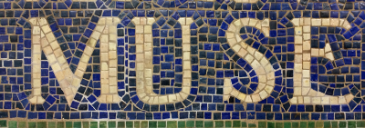 I'm waiting for the subway and my obstructed view of the station sign reveals a message. Keep searching, keep helping, keep making. Find your muse and keep on, keepin on.