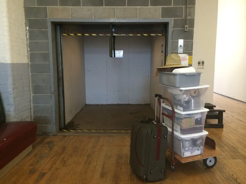 condensed my studio into three tubs, and its off to the I-Park foundation ... 