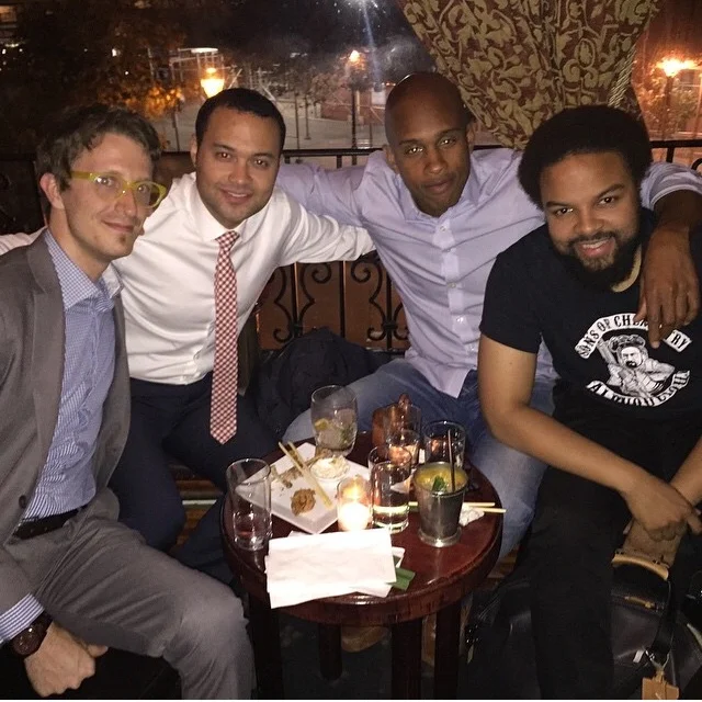 After the Whiskey Wednesday event I went to a party for Haspels 105 year anniversary then met up with some good friends who I knew from Atlanta. There's me, Bryan, Dustin and a new friend David Byrd.