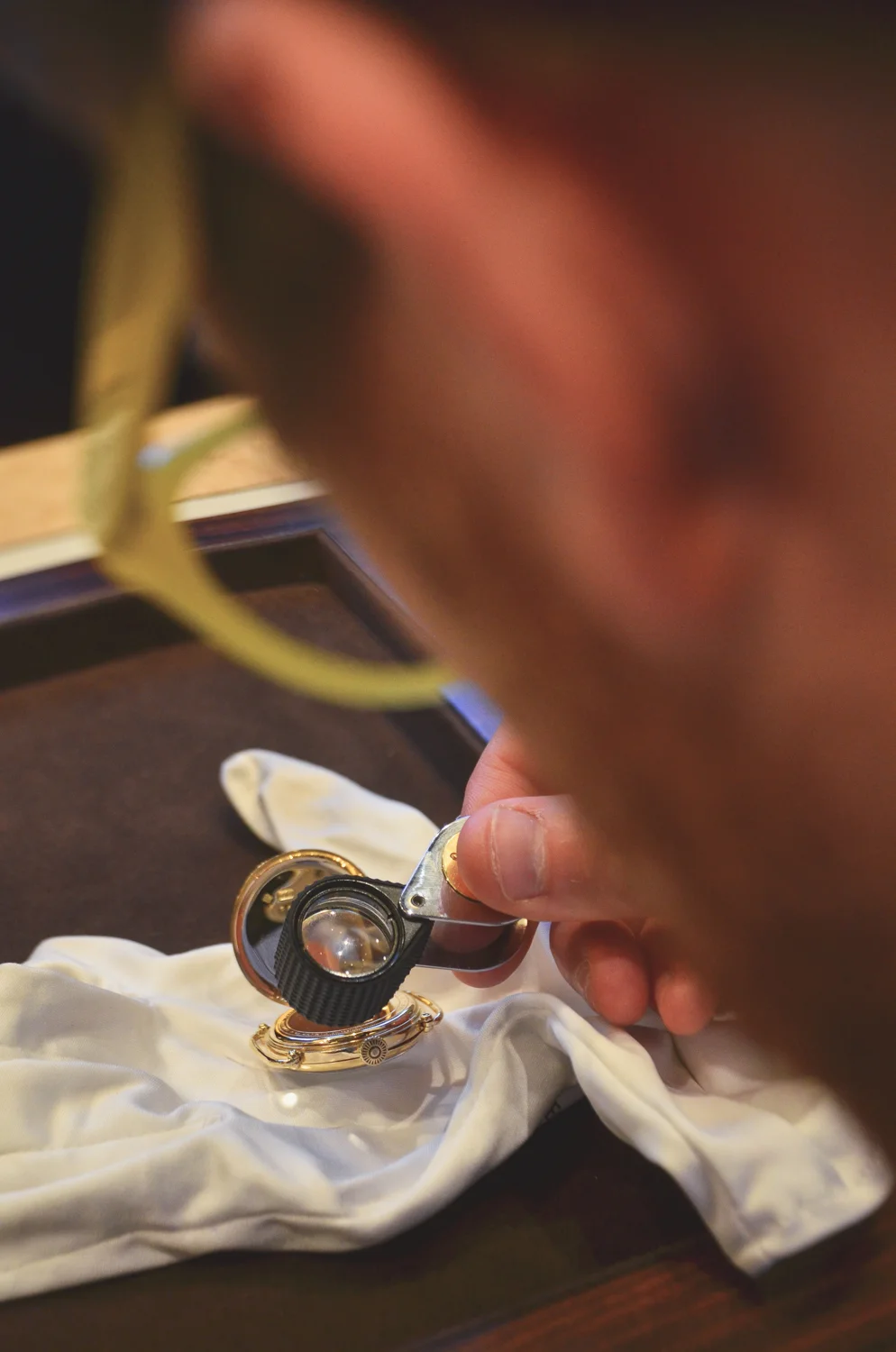 Pretending I know what I'm doing with a Loupe.