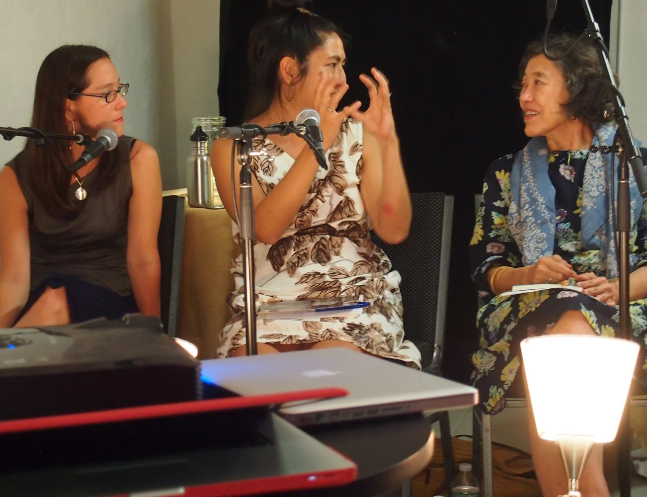Janine and Mei-mei in conversation
