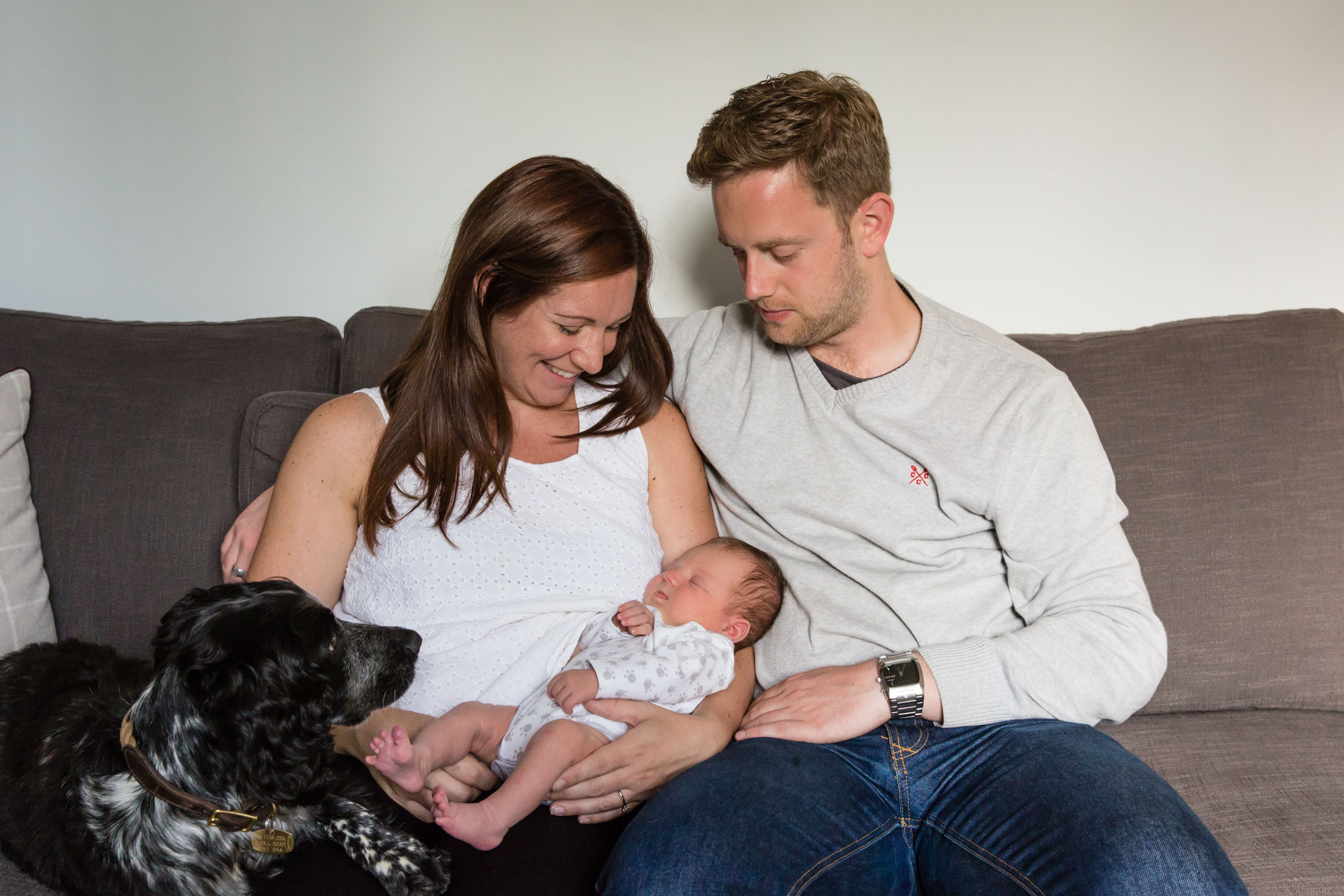 Newborn family photoshoot